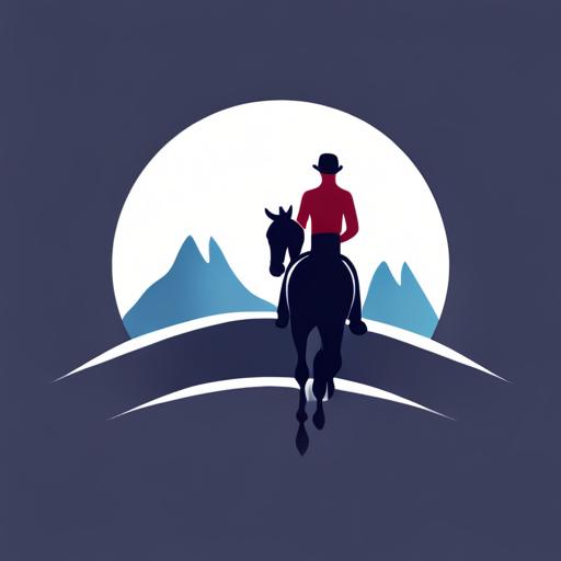 Logo horseback riding, A Minimalist and Flat Design logo designed all the professionals in horseback riding.